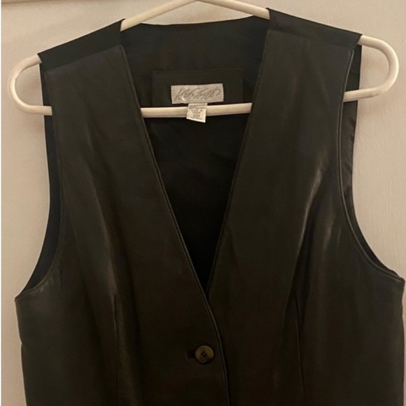 Lord & Taylor Leather Vest - Picture 3 of 4